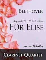 Fur Elise Clarinet Quartet P.O.D. cover